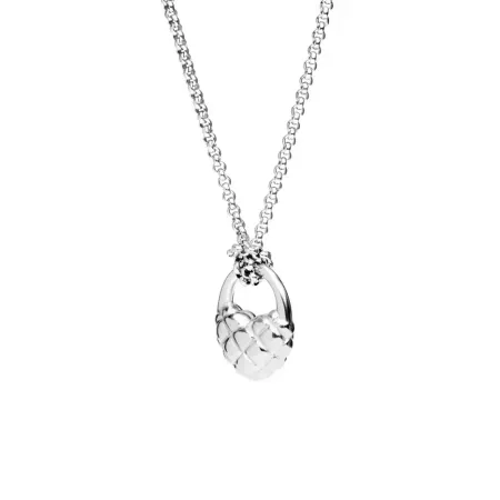 VIVA LA VIKA Колье Mini Lock My Heart Necklace - Silver