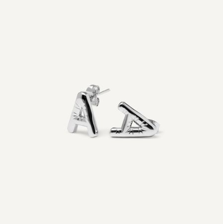 HOLLY JUNE Серьги My ABC Earrings - Silver