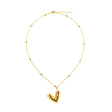 DÉJÀ VU Колье Chic Heart Necklace - Gold