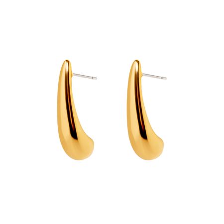 PLAIN STUDIO Серьги Elongated Drop Earrings - Gold