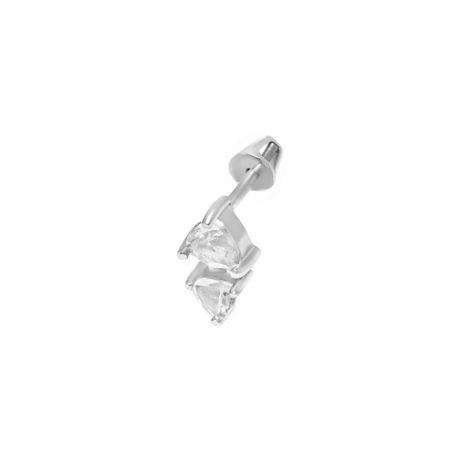 VIVA LA VIKA PIERCING LAB Пусет Diamond Antipodes Stud Earring