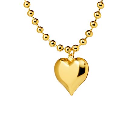 DÉJÀ VU Колье Gold Chain Of Balls Necklace - Heart
