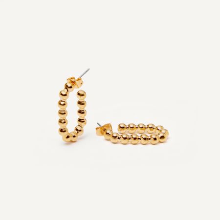 PLAIN STUDIO Серьги Simple Beads Earrings – Gold