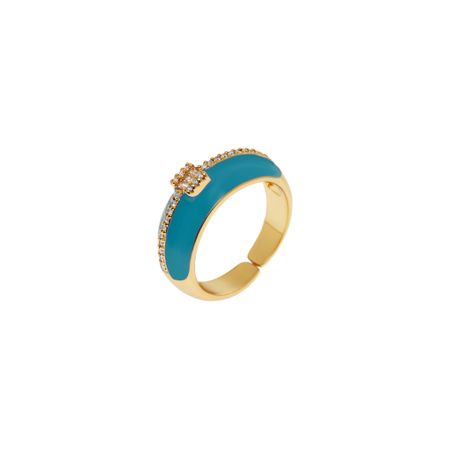 DÉJÀ VU Кольцо Bright Spot Ring – Blue