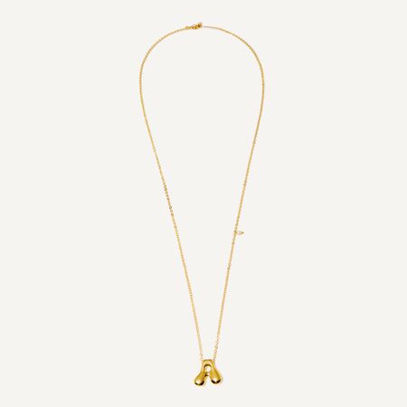 HOLLY JUNE Колье My Puffy ABC Necklace - Gold