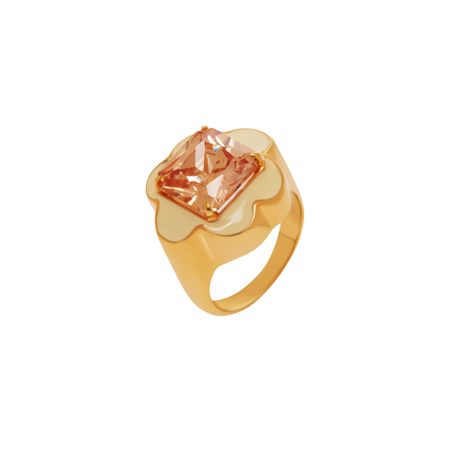 VIVA LA VIKA Кольцо Stern Flower Ring – Champagne