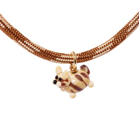 HOLLY JUNE Колье Knitted Kitten Necklace - Tabby Cat