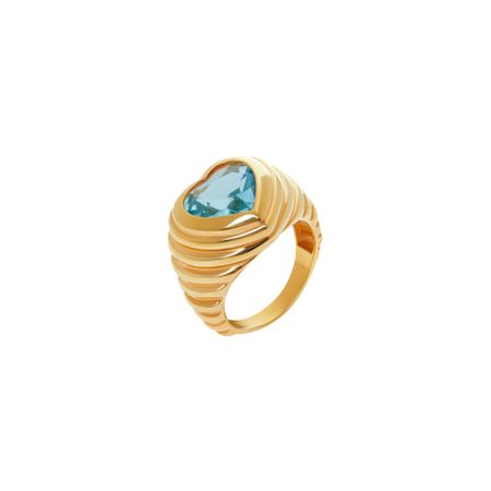 VIVA LA VIKA Кольцо Shiny Heart Ring – Blue