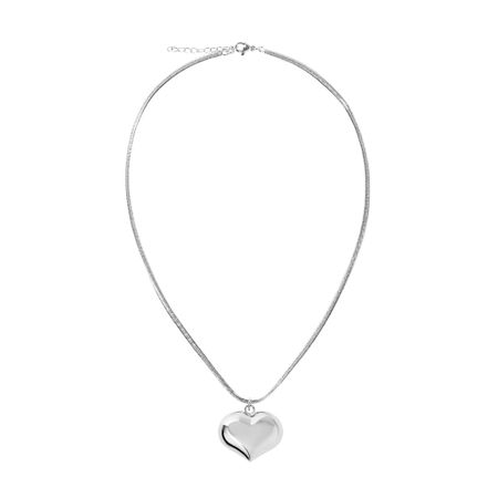 DÉJÀ VU Колье Overflowing Heart Necklace - Silver