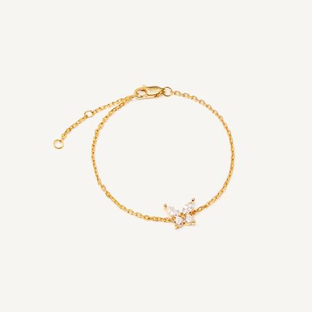 MYSTIQUE MIRAGE Браслет Crystal Butterfly Bracelet - Gold