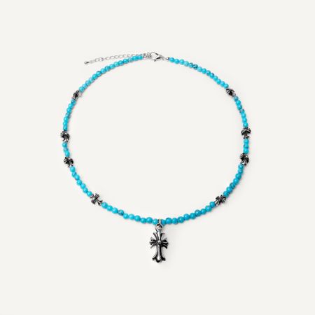 NOIR BY VLV Колье Shadowcross Necklace – Blue