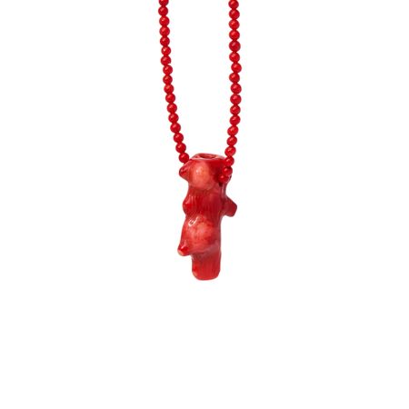 HOLLY JUNE Колье Coral Pendant Necklace – Red