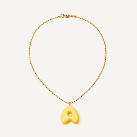 HOLLY JUNE Колье My Bubbly ABC Necklace - Yellow