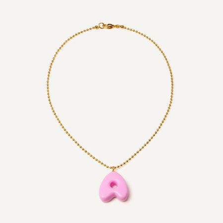 HOLLY JUNE Колье My Bubbly ABC Necklace - Pink