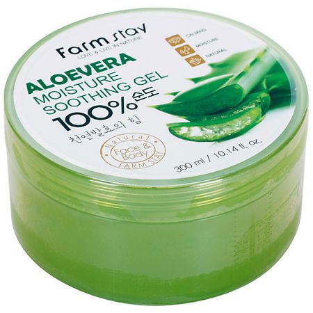 Гель для лица FARMSTAY Увлажняющий успокаивающий гель с экстрактом алоэ вера Aloevera Moisture Soothing Gel