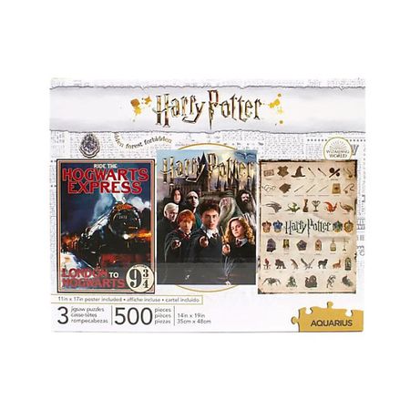 Развивающая игрушка HARRY POTTER Пазл HARRY POTTER Set Of 3 Puzzles пазл 160 по мотивам minecraft