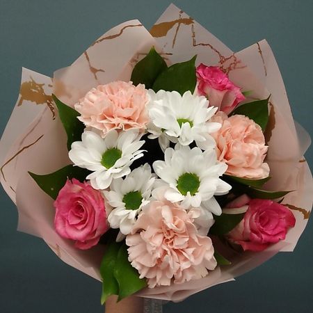 Букет живых цветов КОЛИБРИ ЦВЕТОЧНЫЙ САЛОН Афина