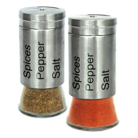 банка для специй TODELIA 56х56х113мм нержавеющая сталь/стекло