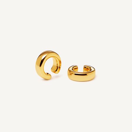 PLAIN STUDIO Кафф Soft Line Cuffs - Gold