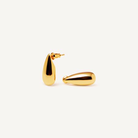 PLAIN STUDIO Серьги Plain Tear Earrings - Gold