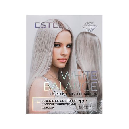 Набор для окрашивания волос ESTEL WHITE BALANCE Искрящийся хрусталь тон 12.1 350 мл лариса аш драгоценный