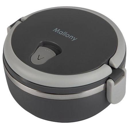 термоконтейнер MALLONY Semplice 0,6л для вторых блюд широкое горло пластик, нерж.сталь