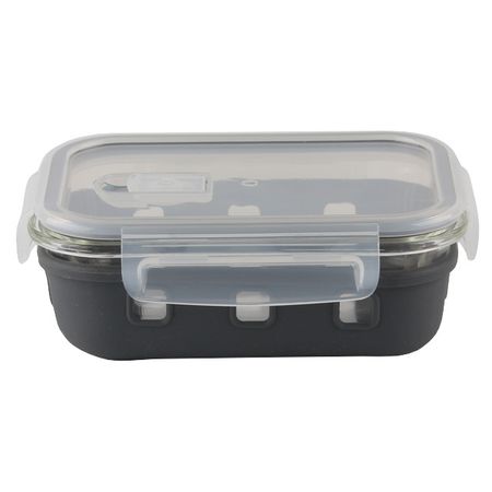 контейнер для продуктов TODELIA Премьера 0,64л 17,8х13,1х6,6см прямоугольный стекло, пластик, силико