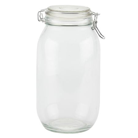 банка для продуктов TODELIA Грация 2,2л круглая с бугельным замком стекло