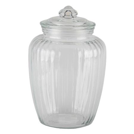 банка для продуктов TODELIA Силуэт 2л круглая стекло