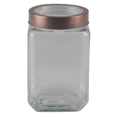 банка для продуктов TODELIA Концепт 1,7л квадратная стекло