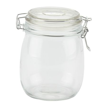 банка для продуктов TODELIA Грация 0,75л круглая с бугельным замком стекло