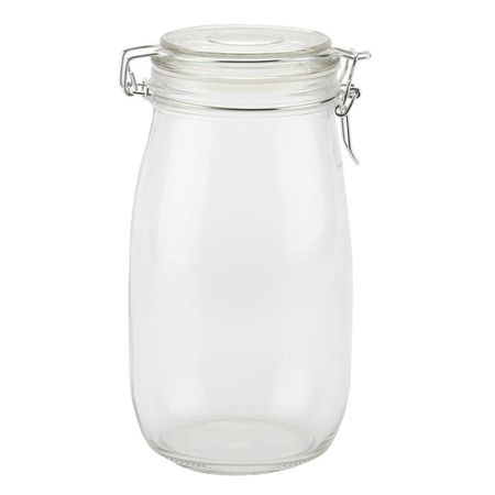 банка для продуктов TODELIA Грация 1,5л круглая с бугельным замком стекло