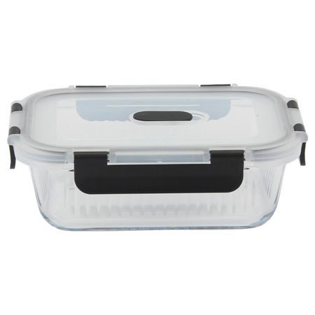 контейнер для продуктов TODELIA Классика 0,64л 17,8х13,1х6,6см прямоугольный стекло, пластик