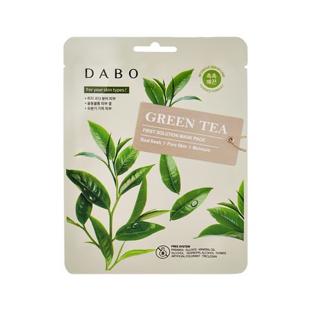 Маска для лица DABO с экстрактом зелёного чая 23 г