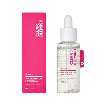 Сыворотка для лица NEXTBEAU CLEAR BLEMISH отшелушивающая с кислотами 50 мл