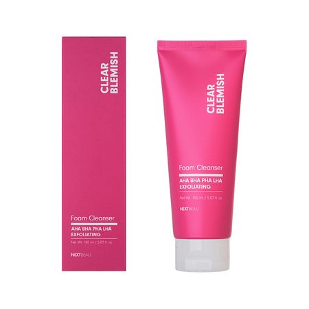 Пенка для умывания NEXTBEAU CLEAR BLEMISH с кислотами 150 мл яков дмитриевич вишняков нормирование и снижение загрязнения окружающей среды учебник