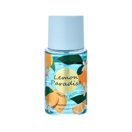 Парфюмированный мист для тела BESTIES FRUITY MIST lemon paradise жен. 85 мл