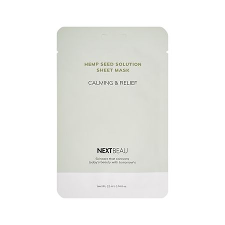 Маска для лица NEXTBEAU с маслом семян конопли 22 мл