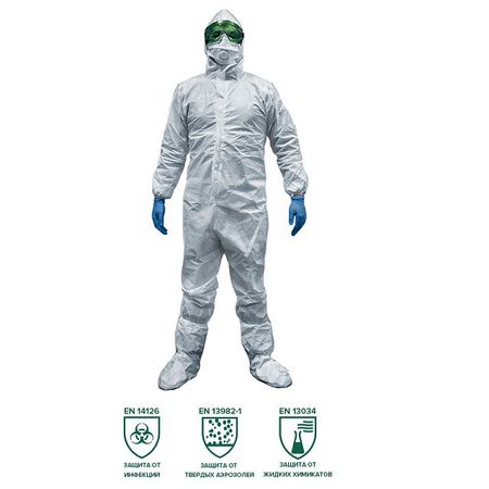 комбинезон защитный БЕРТА EKO-TLM01-XL белый берта берс