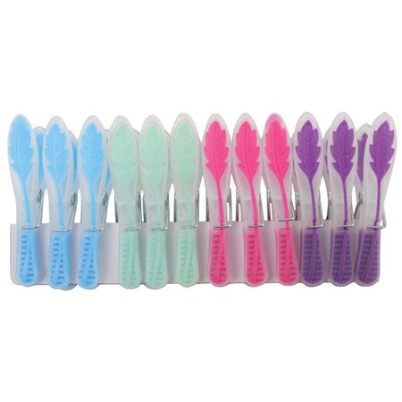 прищепки TODELIA 12шт пластик кубиков выдувка 12шт кор 00834