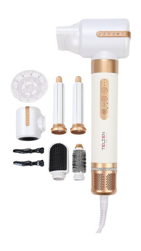 Telzen 7-in-1 Hair Dryer I-236s Белый со стразами