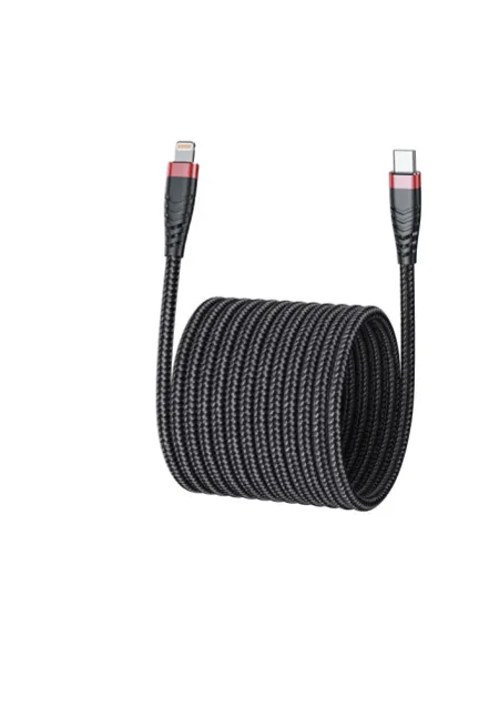 Кабель Eofe Type-C/Lightning 3.0А 100см (черный) (CL31)