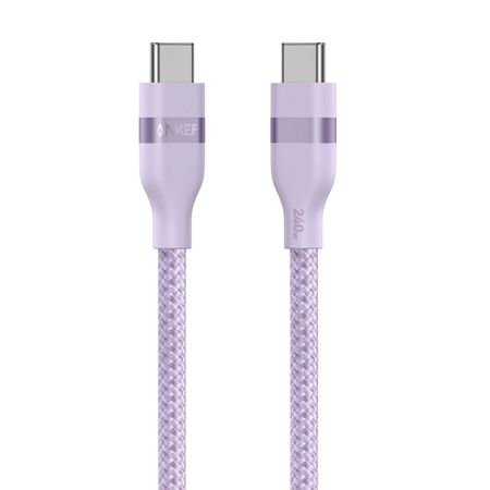 Кабель Anker Ultra-Soft Type-C/Type-C 240W 90см (фиолетовый) (А82Е2)