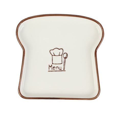 тарелка TODELIA Ресто 10,6х10,2см десертная костяной фарфор