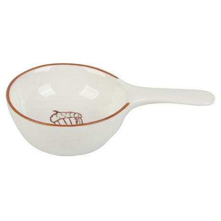 блюдо TODELIA Ресто 10,5х6,1х2,4см для закусок костяной фарфор