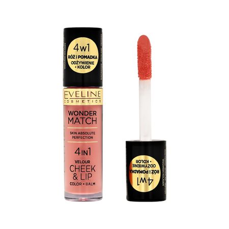 Румяна для лица EVELINE WONDER MATCH жидкие тон 02