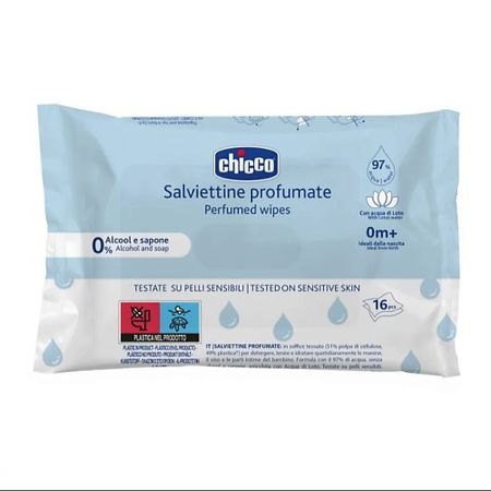 Салфетки для тела CHICCO Салфетки очищающие, 16 шт