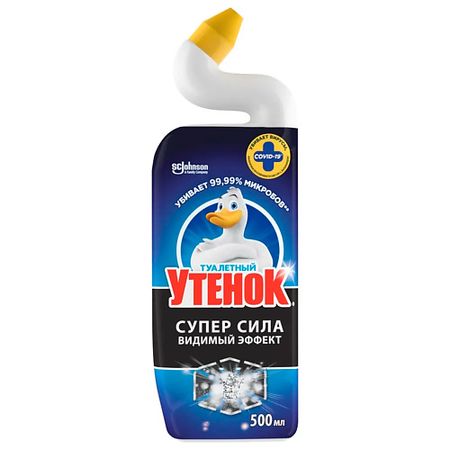 Гель для уборки ТУАЛЕТНЫЙ УТЕНОК Чистящее средство для унитаза Видимый Эффект