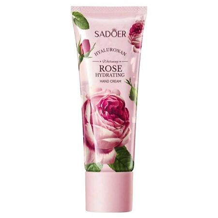 Крем для рук SADOER Крем для рук увлажняющий с экстрактом розы и гиалуроновой кислотой