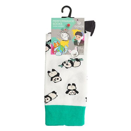 Носки OEMEN Носки унисекс PM411 белый/мятный